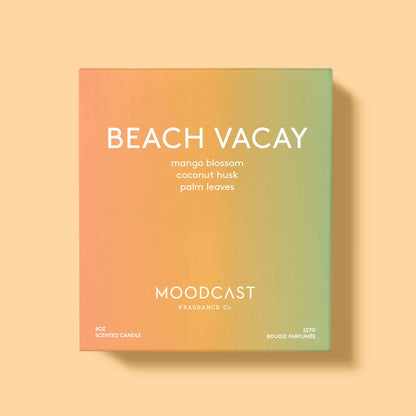 Coconut Wax Candle - Vibes - Beach Vacay - 8 oz Glass Jar