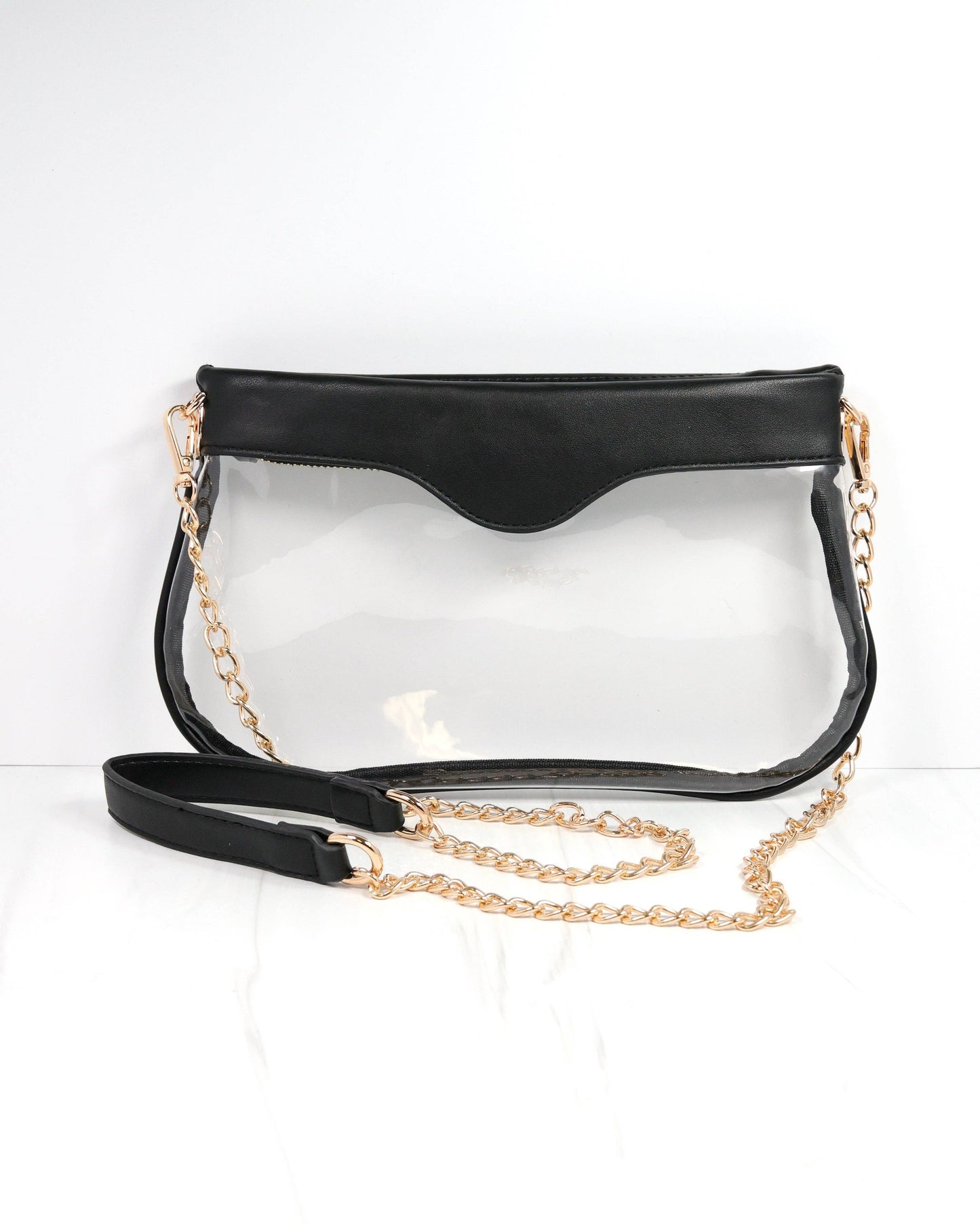 Clear Crossbody Bag - Black