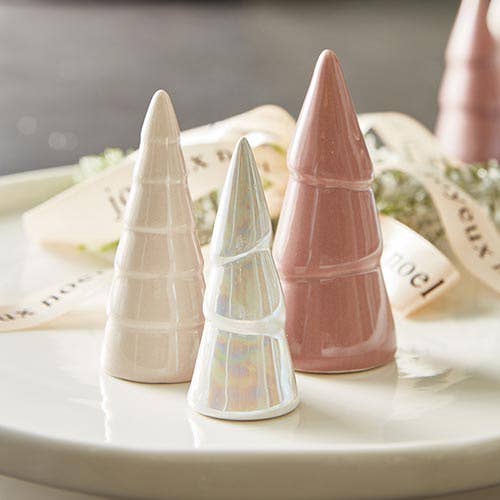 Holiday Ceramic Tree Decor Set of 3