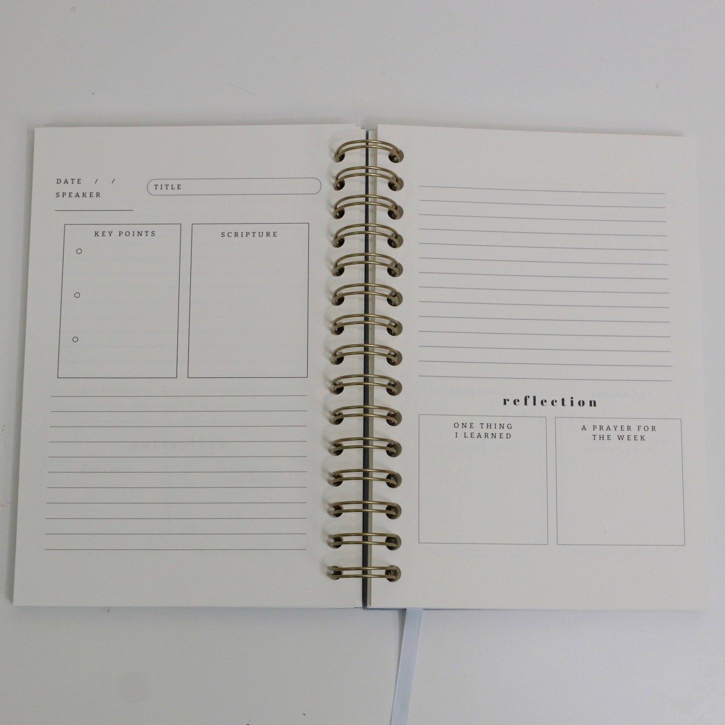 Church Notes Journal - Blue