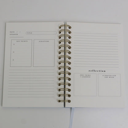 Church Notes Journal - Blue